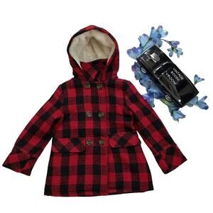 Urban Republic NWT Checkered Pea Coat Girls M (5/6)